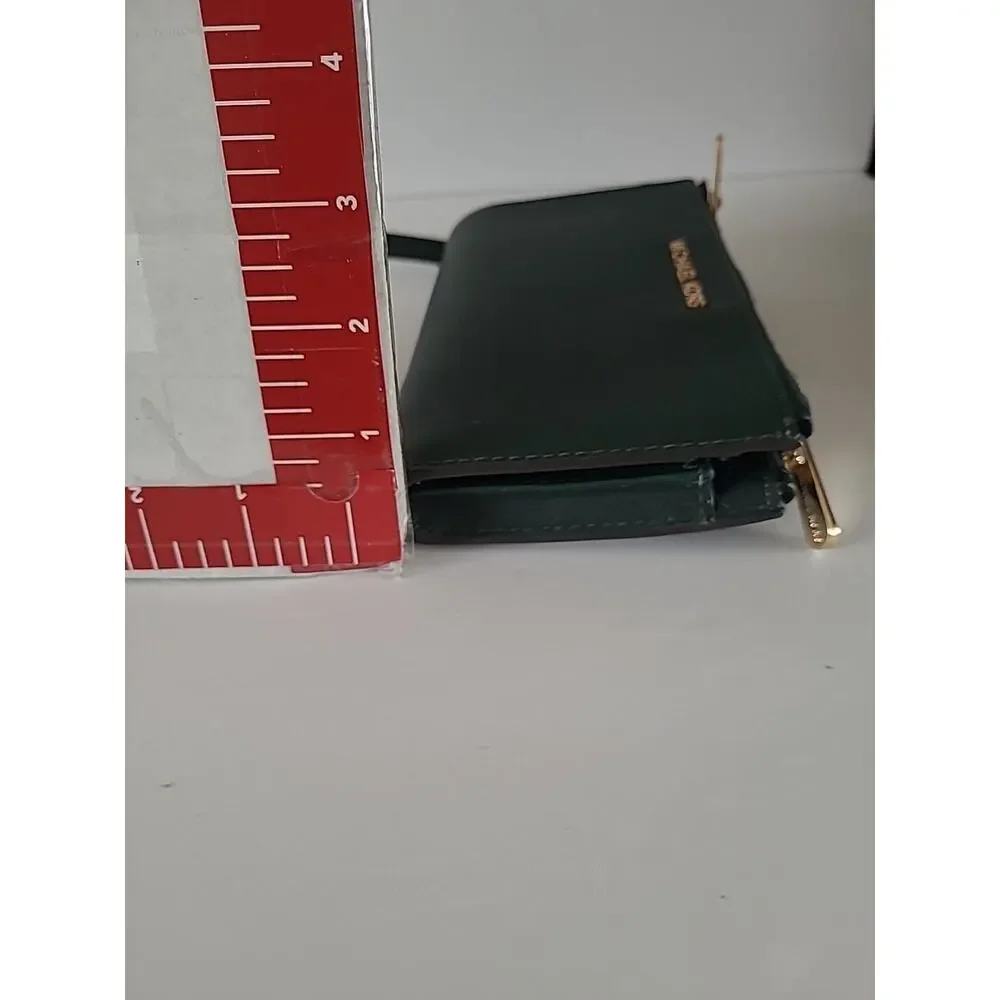 Michael Kors Women's Jet Set Double Zip Wristlet Wallet Green/Gold
